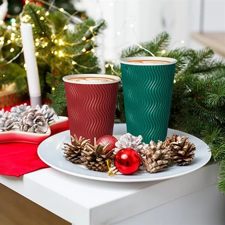 Multicolor Disposable Coffee Cups