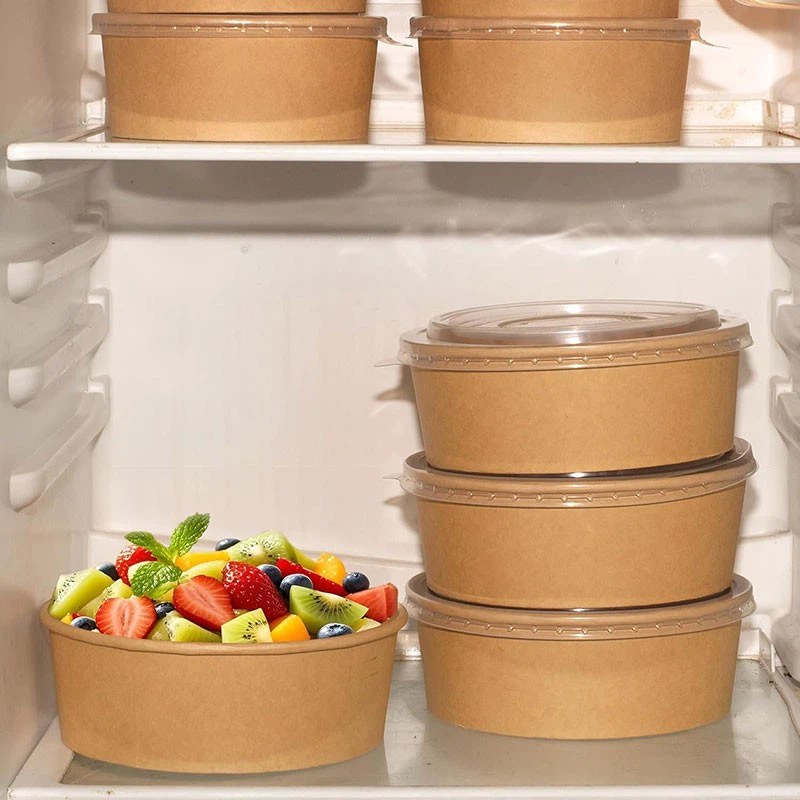 500ml Kraft Round Salad Bowl