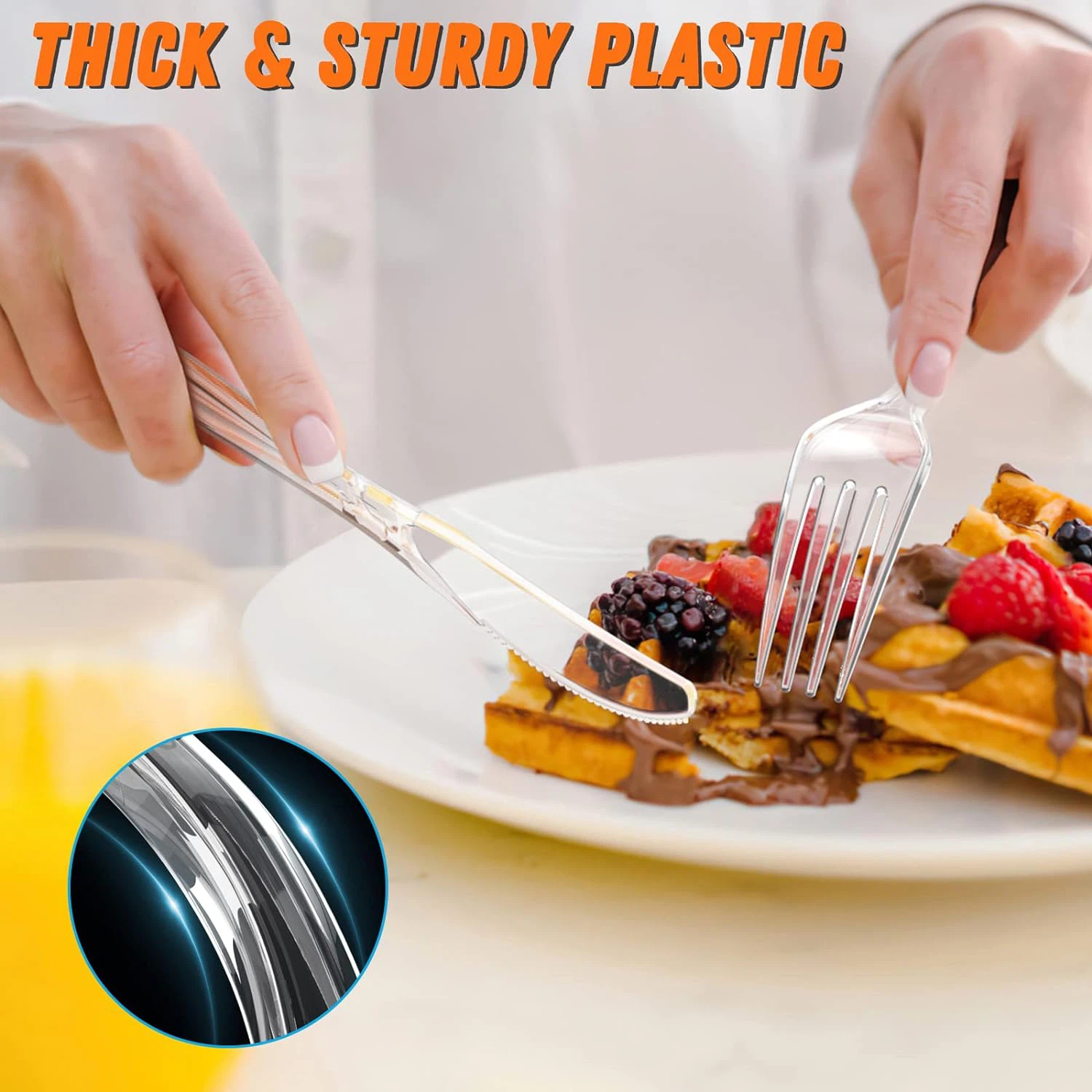 Classic plastic cutlery disposable Classic plastic cutlery disposable